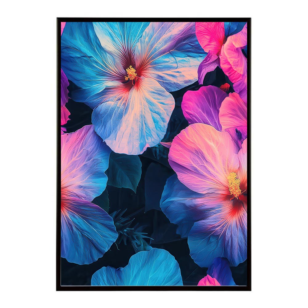 アーティスティックフラワー ポスター 花 絵画 アート 画家 名画 コンセプトアート 油絵 水彩画 絵具 花柄デザイン インテリア雑貨 壁飾り 北欧風 モダンアート フラワーアート 【lh-poster-11272】