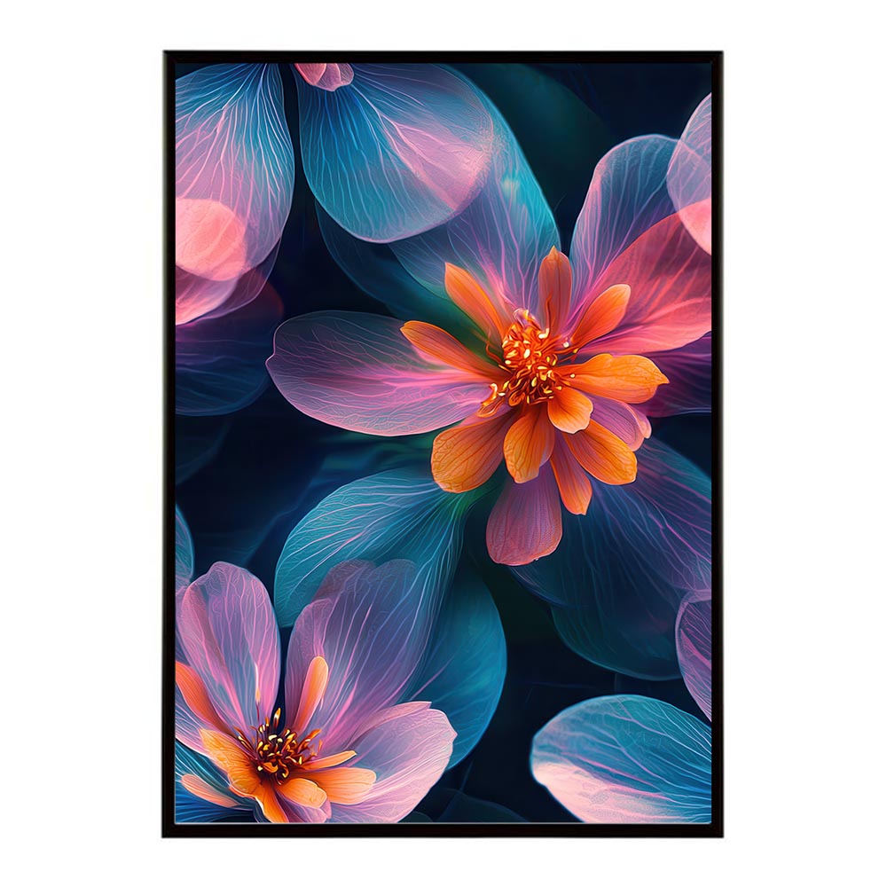 アーティスティックフラワー ポスター 花 絵画 アート 画家 名画 コンセプトアート 油絵 水彩画 絵具 花柄デザイン インテリア雑貨 壁飾り 北欧風 モダンアート フラワーアート 【lh-poster-11275】