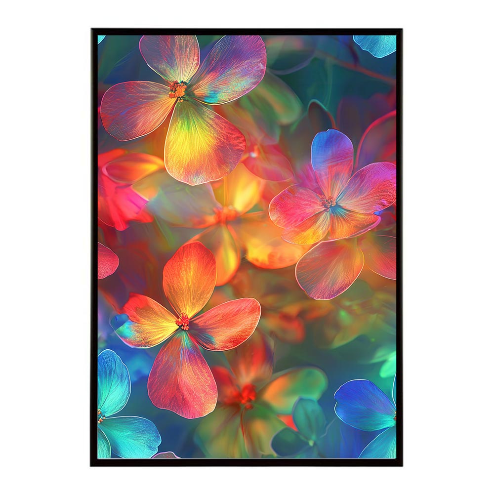 アーティスティックフラワー ポスター 花 絵画 アート 画家 名画 コンセプトアート 油絵 水彩画 絵具 花柄デザイン インテリア雑貨 壁飾り 北欧風 モダンアート フラワーアート 【lh-poster-11276】