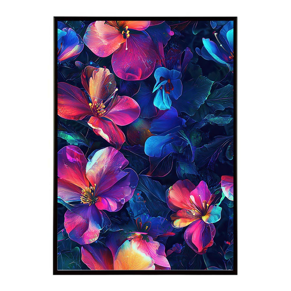 アーティスティックフラワー ポスター 花 絵画 アート 画家 名画 コンセプトアート 油絵 水彩画 絵具 花柄デザイン インテリア雑貨 壁飾り 北欧風 モダンアート フラワーアート 【lh-poster-11278】