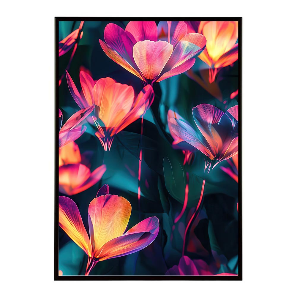 アーティスティックフラワー ポスター 花 絵画 アート 画家 名画 コンセプトアート 油絵 水彩画 絵具 花柄デザイン インテリア雑貨 壁飾り 北欧風 モダンアート フラワーアート 【lh-poster-11279】