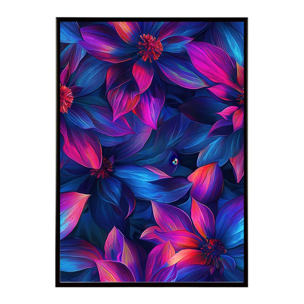 アーティスティックフラワー ポスター 花 絵画 アート 画家 名画 コンセプトアート 油絵 水彩画 絵具 花柄デザイン インテリア雑貨 壁飾り 北欧風 モダンアート フラワーアート 【lh-poster-11280】