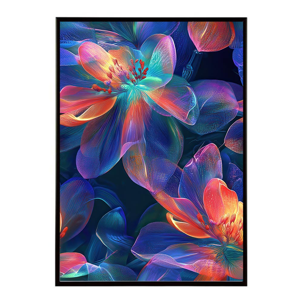 アーティスティックフラワー ポスター 花 絵画 アート 画家 名画 コンセプトアート 油絵 水彩画 絵具 花柄デザイン インテリア雑貨 壁飾り 北欧風 モダンアート フラワーアート 【lh-poster-11287】