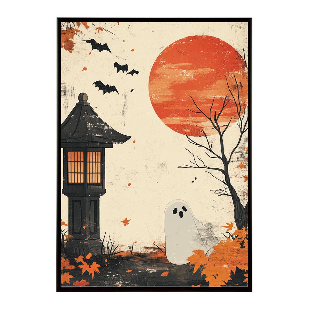 ハロウィン halloween ハロウィーン カボチャ ジャックオーランタン イベント 季節 子供 オレンジ 秋 ポスター 用紙とサイズが選べる インテリア おしゃれ プリントポスター フォト イラスト お洒落 特大 大きい【lh-poster-9608】