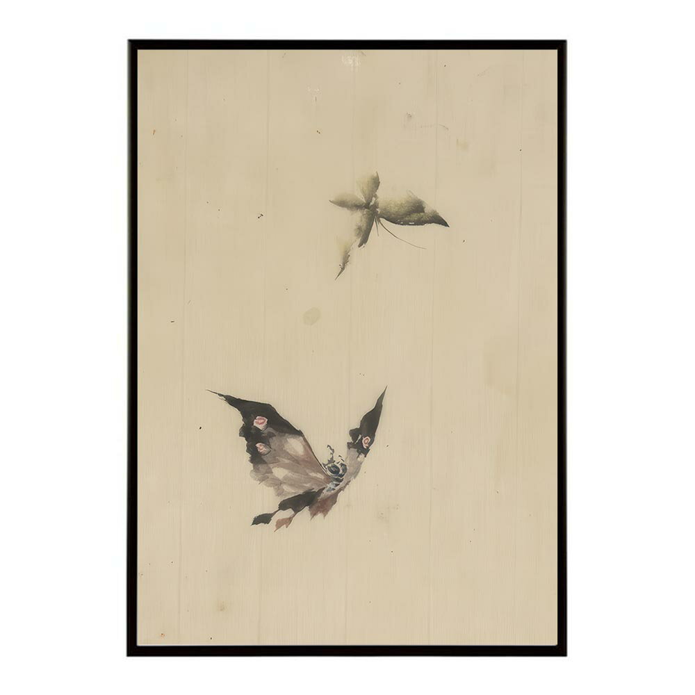 카츠시카 호쿠사이 명화 포스터 디지털 리마스터 회화 우키요에 화사 나비와 나방 - Butterfly and Moth by Katsushika Hokusai 포스터 용지와 사이즈를 선택할 수 있다
