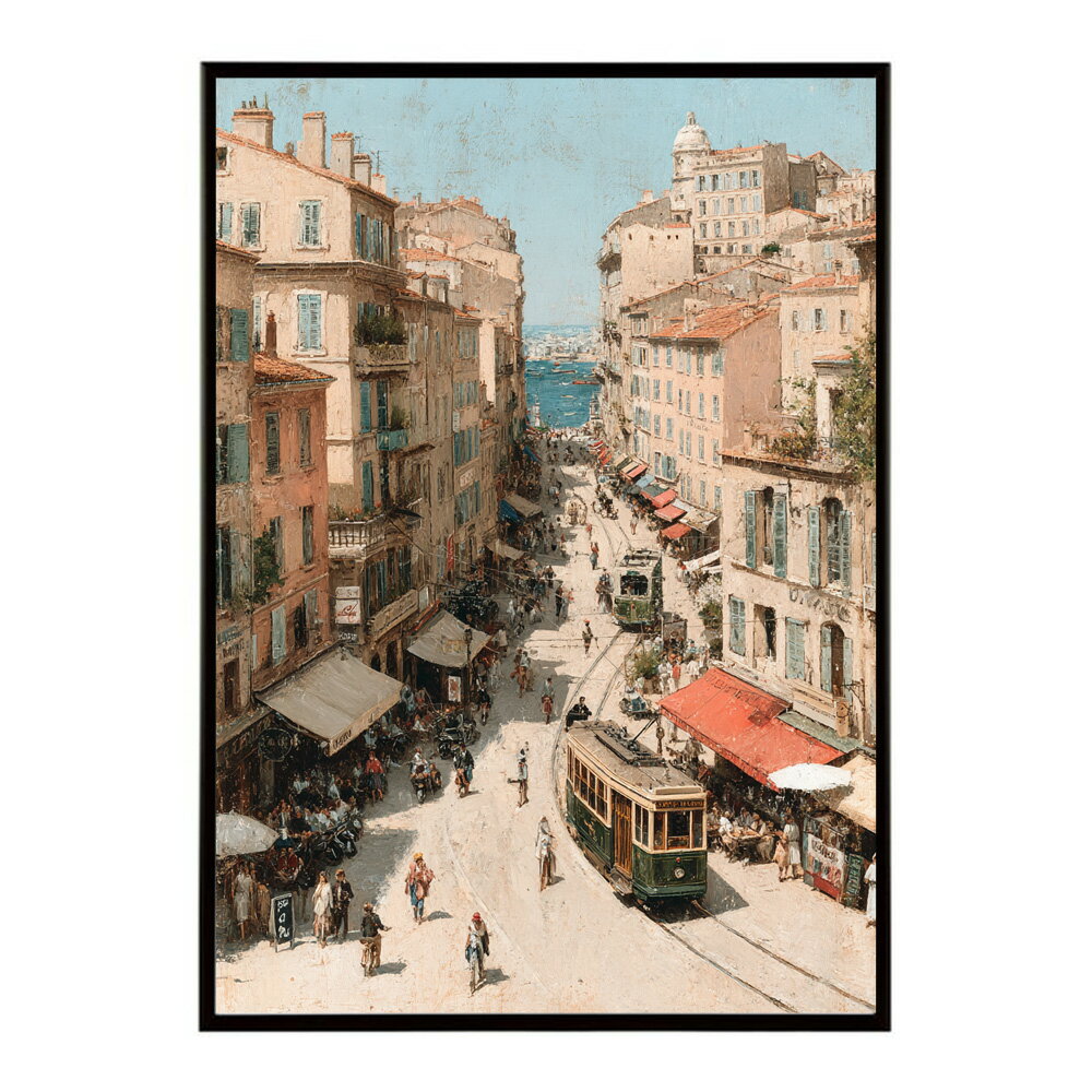 A3サイズ（約30×42cm）】【lm-poster-1265】【フレーム付き】地中海