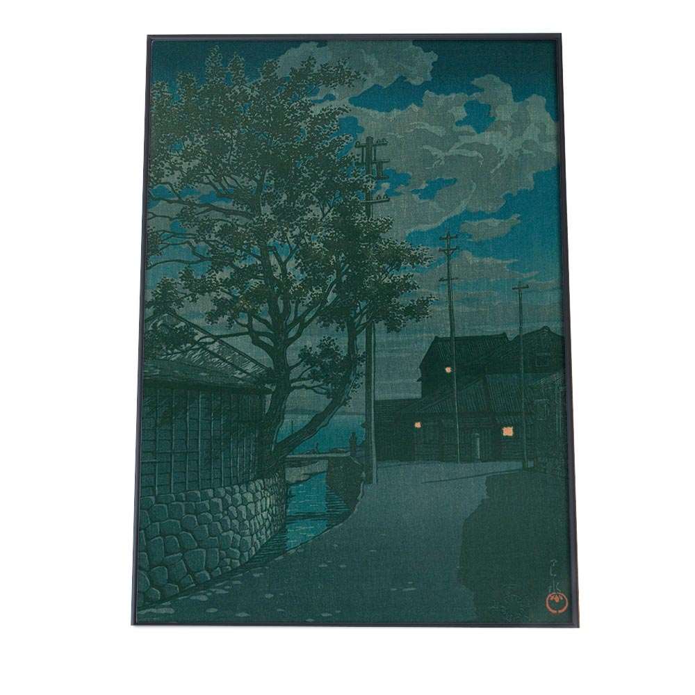 川瀬巴水 かわせはすい 浮世絵 ポスター 20尾州亀崎 複製