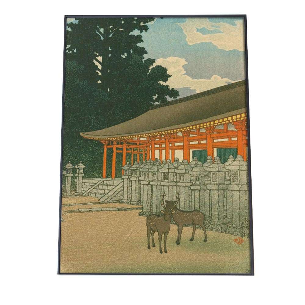 川瀬巴水(かわせはすい) 奈良春日神社 レプリカ 複製 デジタルリマスター ポスター 【選べる全サイズ&用紙】 インテリア モダン シンプル オシャレ お洒落 a0 a1 a2 a3 a4 b0 b1 b2 b3 b4【bn-poster-225】