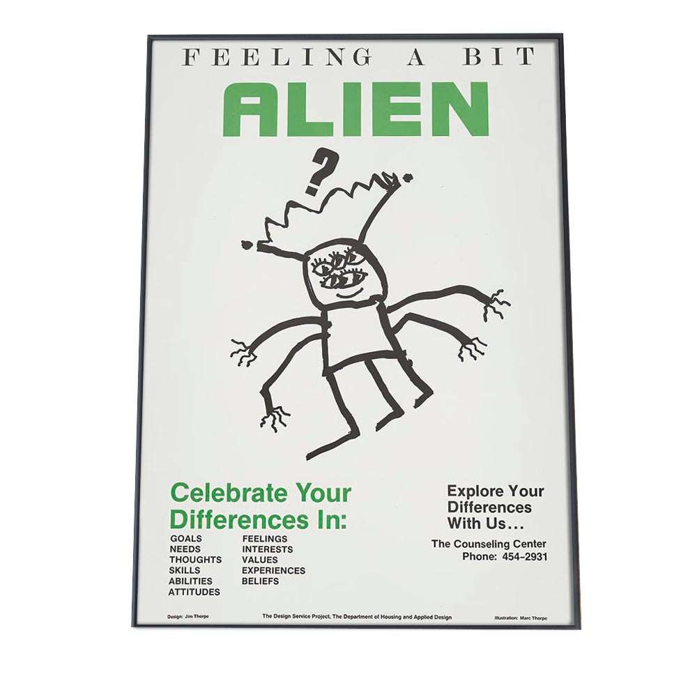 古いレトロ ポスター リマスター レプリカ  Feeling a bit alien, celebrate your differences in… (1983)