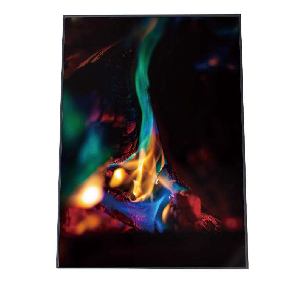緑の火 炎 火 オレンジ 熱 ポスター 【選べる全サイズ＆用紙】 ポスター フォト フレーム オシャレ アート モダン 炎 キャンプ ファイア 火 オレンジ 暖炉 あったかい 冬 幻想的 ファイヤー a0 a1 a2 a3 a4 b0 b1 b2 b3 b4 特大 小さい 縦【ki-poster-134】