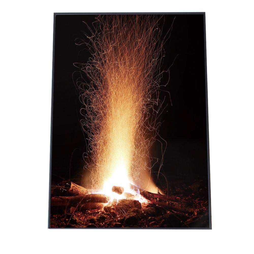 キャンプ 炎 火 オレンジ 熱 ポスター 【選べる全サイズ＆用紙】 ポスター フォト フレーム オシャレ アート モダン 炎 キャンプ ファイア 火 オレンジ 暖炉 あったかい 冬 幻想的 ファイヤー a0 a1 a2 a3 a4 b0 b1 b2 b3 b4 特大 小さい 縦【ki-poster-149】