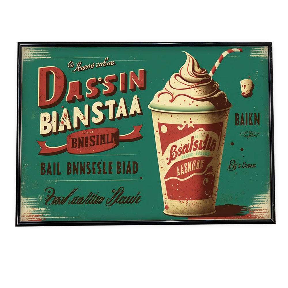 おしゃれ レトロ ブリキ風 アメリカン 海外 ポスター 【選べる全サイズ＆用紙】 アートプリント ポスター インテリア ヴィンテージ 昭和 モダン シンプル オシャレ お洒落 a0 a1 a2 a3 a4 b0 b1 b2 b3 b4 特大 大きい 小さい 横【lh-poster-718】