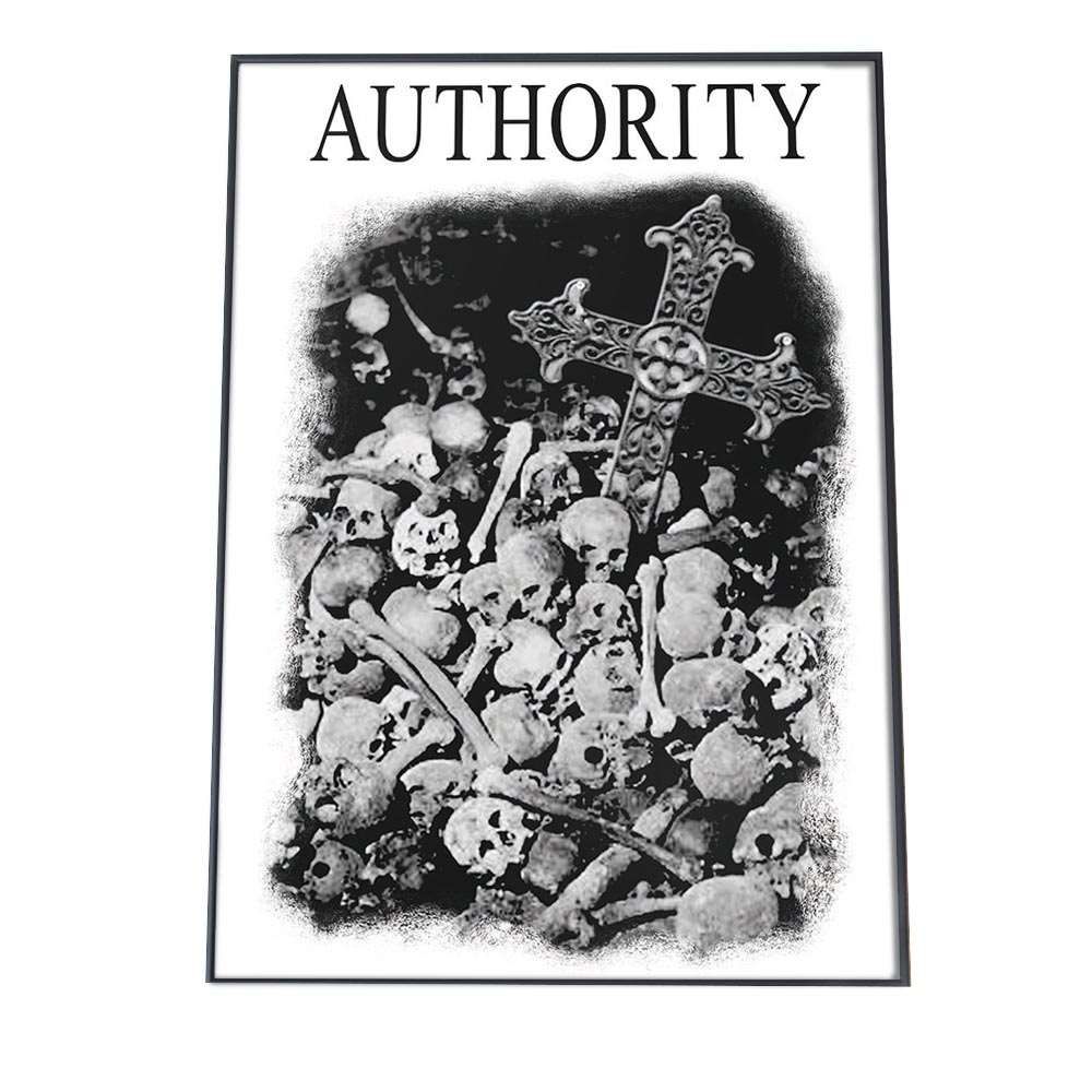 ドクロ 白黒 骨 ポスター 【選べる全サイズ＆用紙】おしゃれ ファッション ポスター アート モダン 絵 画 a0 a1 a2 a3 a4 b0 b1 b2 b3 b4 特大 大きい 小さい フォト 縦【pbg-poster-3001】