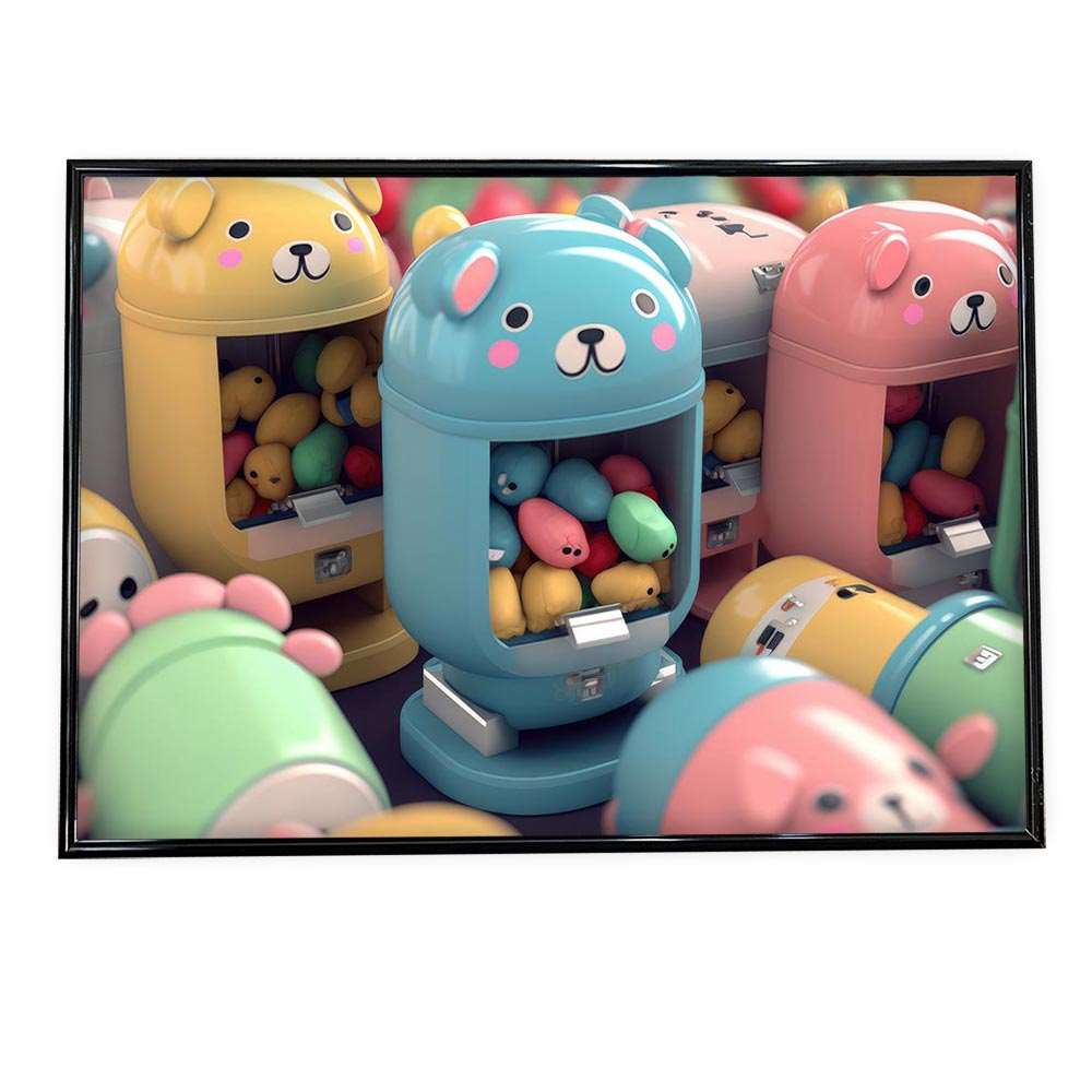 Rakuten - ポスター 女性 ポップ ピンク カラフル ゆめかわ カワイイ インテリア おしゃれ アート モダン a0 a1 a2 a3 a4 b0 b1 b2 b3 b4 特大 大きい 小さい 横【si-poster-31】
