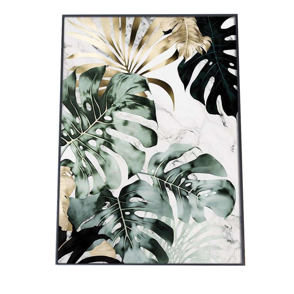 モンステラ イラスト ポスター 【選べる全サイズ＆用紙】 インテリア フォト オシャレ アート モダン 縦【si-poster-52】