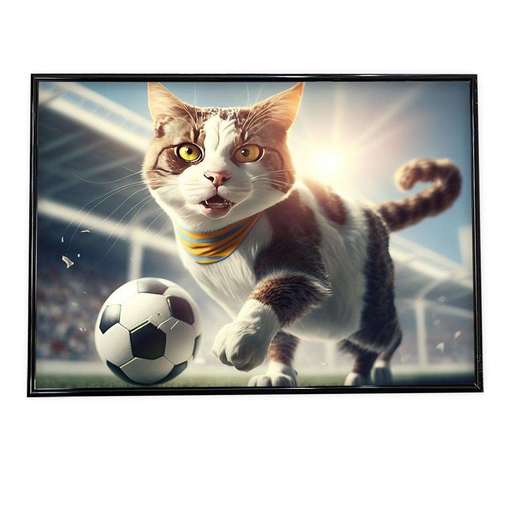ポスター 働くネコ 猫 アニマル 動物 カワイイ ポップ シュール スポーツ インテリア おしゃれ アート モダン a0 a1 a2 a3 a4 b0 b1 b2 b3 b4 特大 大きい 小さい 横【si-poster-61】