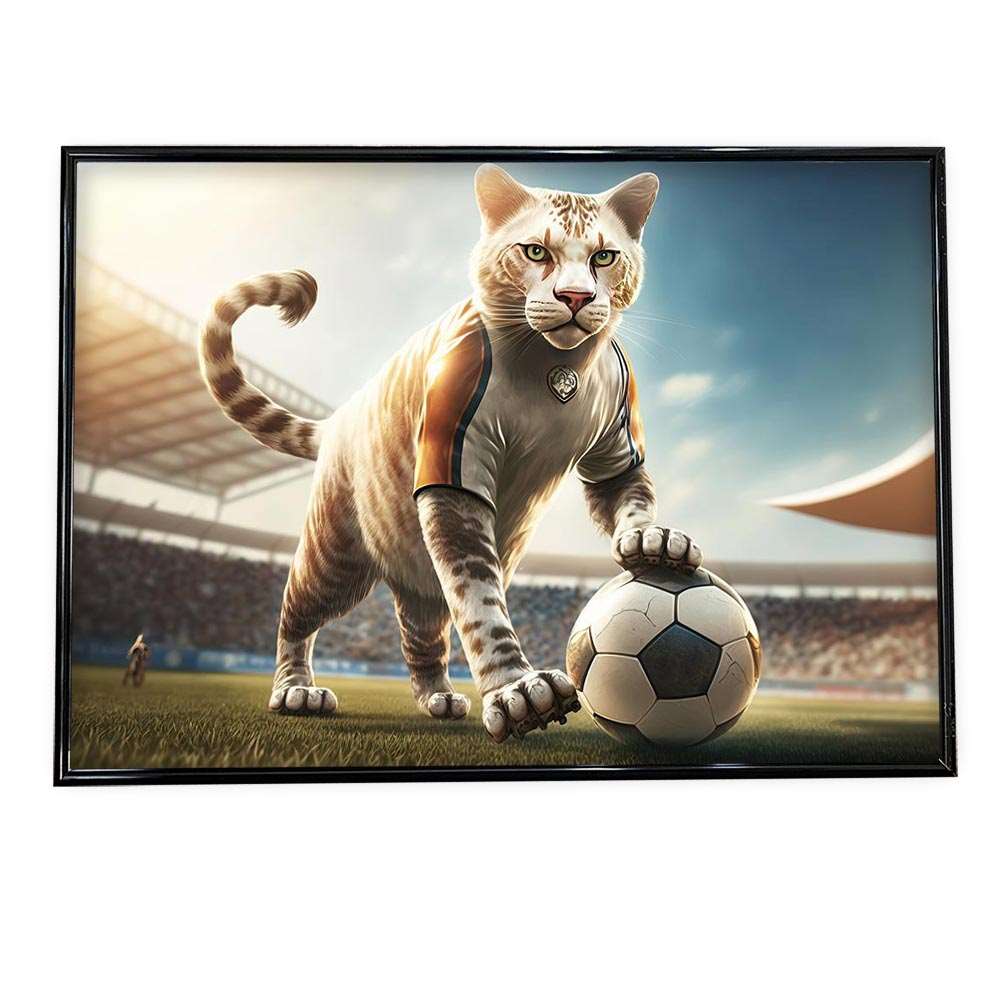 ポスター 働くネコ 猫 アニマル 動物 カワイイ ポップ シュール スポーツ インテリア おしゃれ アート モダン a0 a1 a2 a3 a4 b0 b1 b2 b3 b4 特大 大きい 小さい 横【si-poster-62】