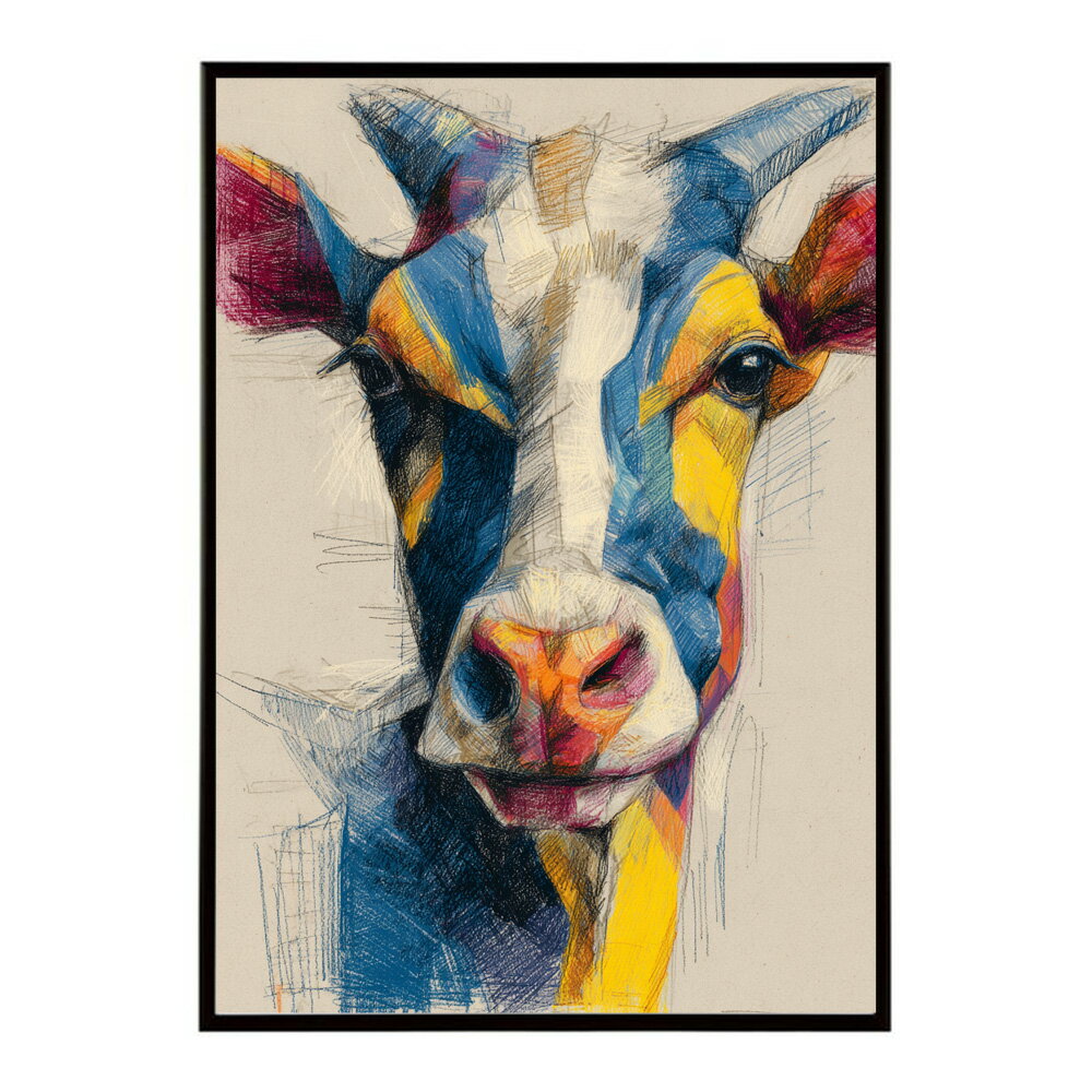 アーティスティックアニマル レインボー 虹 カラフル ポップ 野生動物 子供 マサイ サバンナ ポスター 用紙とサイズが選べる インテリア おしゃれ プリントポスター フォト イラスト お洒落 特大 大きい【lm-poster-1982】