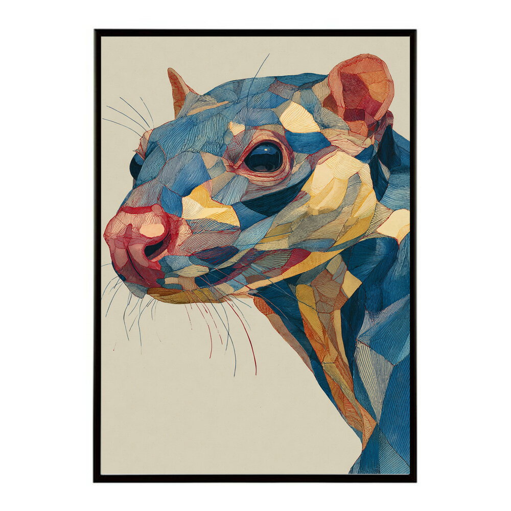 アーティスティックアニマル レインボー 虹 カラフル ポップ 野生動物 子供 マサイ サバンナ ポスター 用紙とサイズが選べる インテリア おしゃれ プリントポスター フォト イラスト お洒落 特大 大きい【lm-poster-2007】