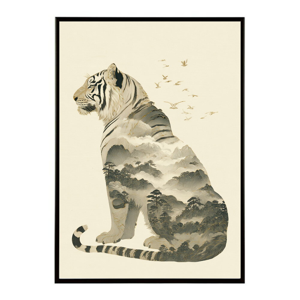 ファントムタイガー 浮世絵 虎 絵師 和風 日本画 絵画 動物 掛け軸 ポスター 用紙とサイズが選べる インテリア おしゃれ プリントポスター フォト イラスト お洒落 特大 大きい【lm-poster-2040】