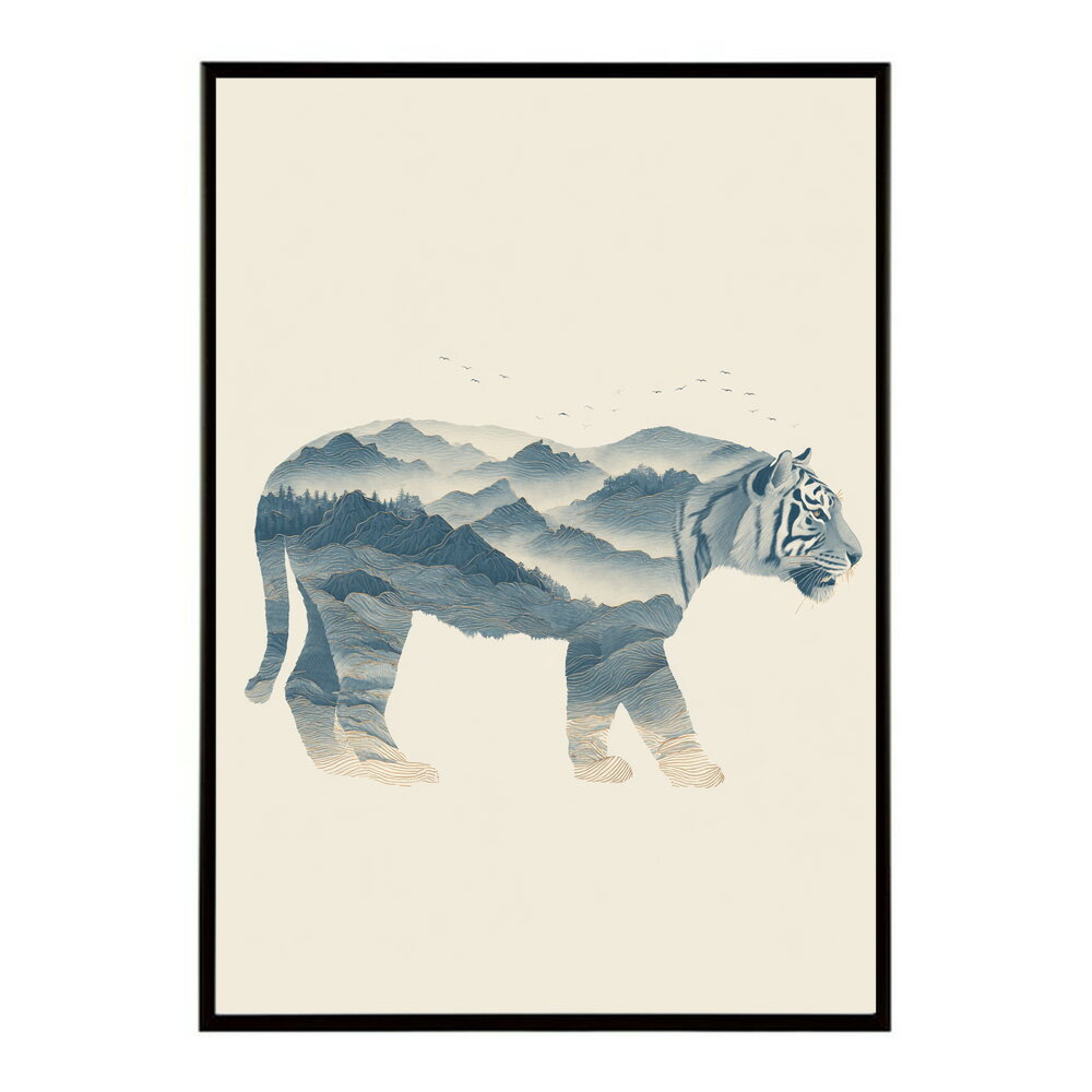 Rakuten - ファントムタイガー 浮世絵 虎 絵師 和風 日本画 絵画 動物 掛け軸 ポスター 用紙とサイズが選べる インテリア おしゃれ プリントポスター フォト イラスト お洒落 特大 大きい【lm-poster-2053】