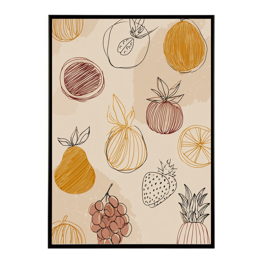 フルーツ 果物 アート 手書き イラスト 絵師 イラストレーター 野菜 ポップ ポスター 用紙とサイズが選べる インテリア おしゃれ プリントポスター フォト イラスト お洒落 特大 大きい【lm-poster-2150】