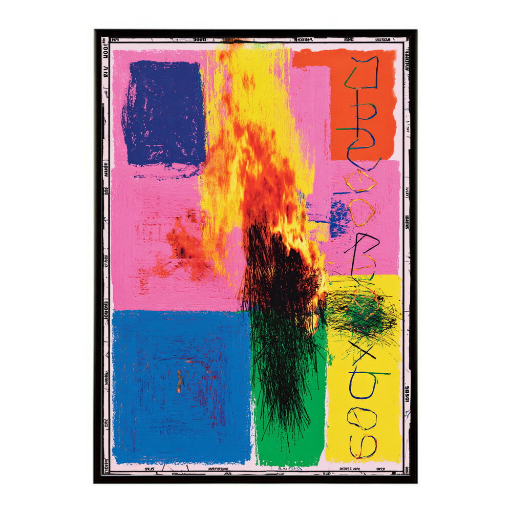 ランダムインクアート 手書き アート ポップ カジュアル 高見え ポスター 用紙とサイズが選べる インテリア おしゃれ プリントポスター フォト イラスト お洒落 特大 大きい【lm-poster-2224】