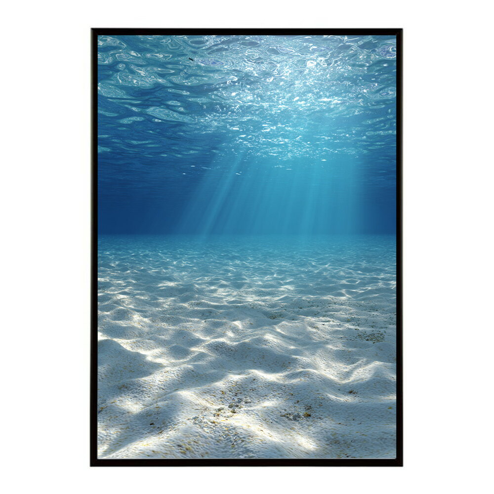 Rakuten - ポスター インテリア 水色界隈 おしゃれ 部屋飾り 深海 海 青 光 幻想的 プリントポスター 特大 大きい 推し活 壁掛け お洒落 神秘的【lm-poster-3911】