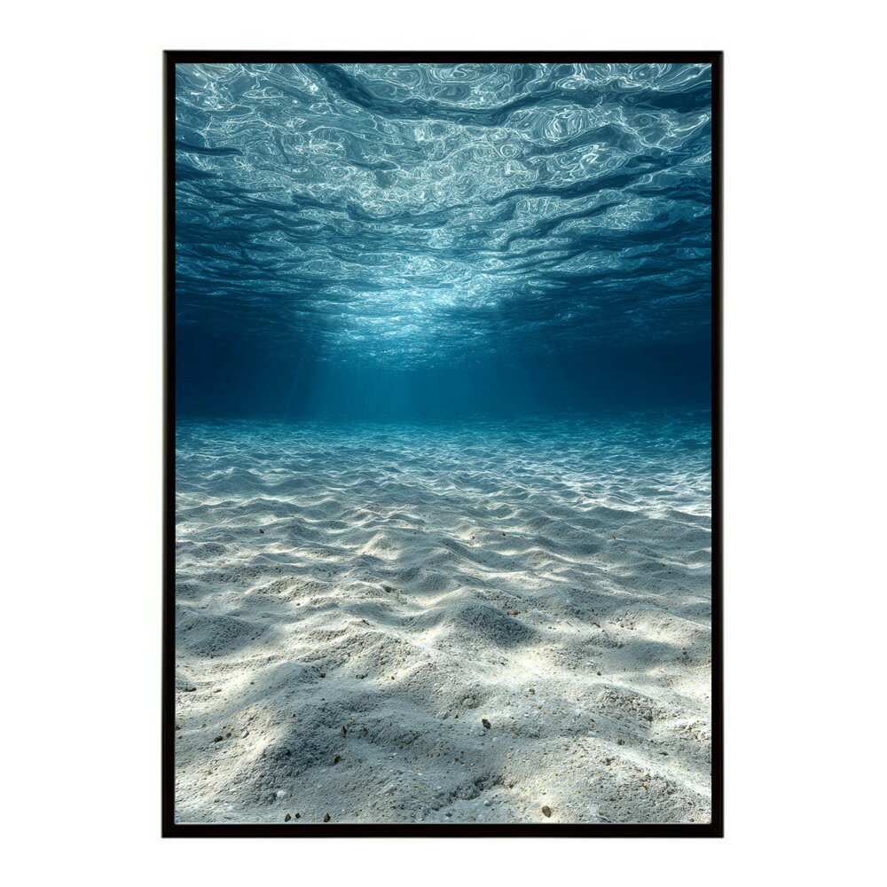ポスター インテリア 水色界隈 おしゃれ 部屋飾り 深海 海 青 光 幻想的 プリントポスター 特大 大きい 推し活 壁掛け お洒落 神秘的