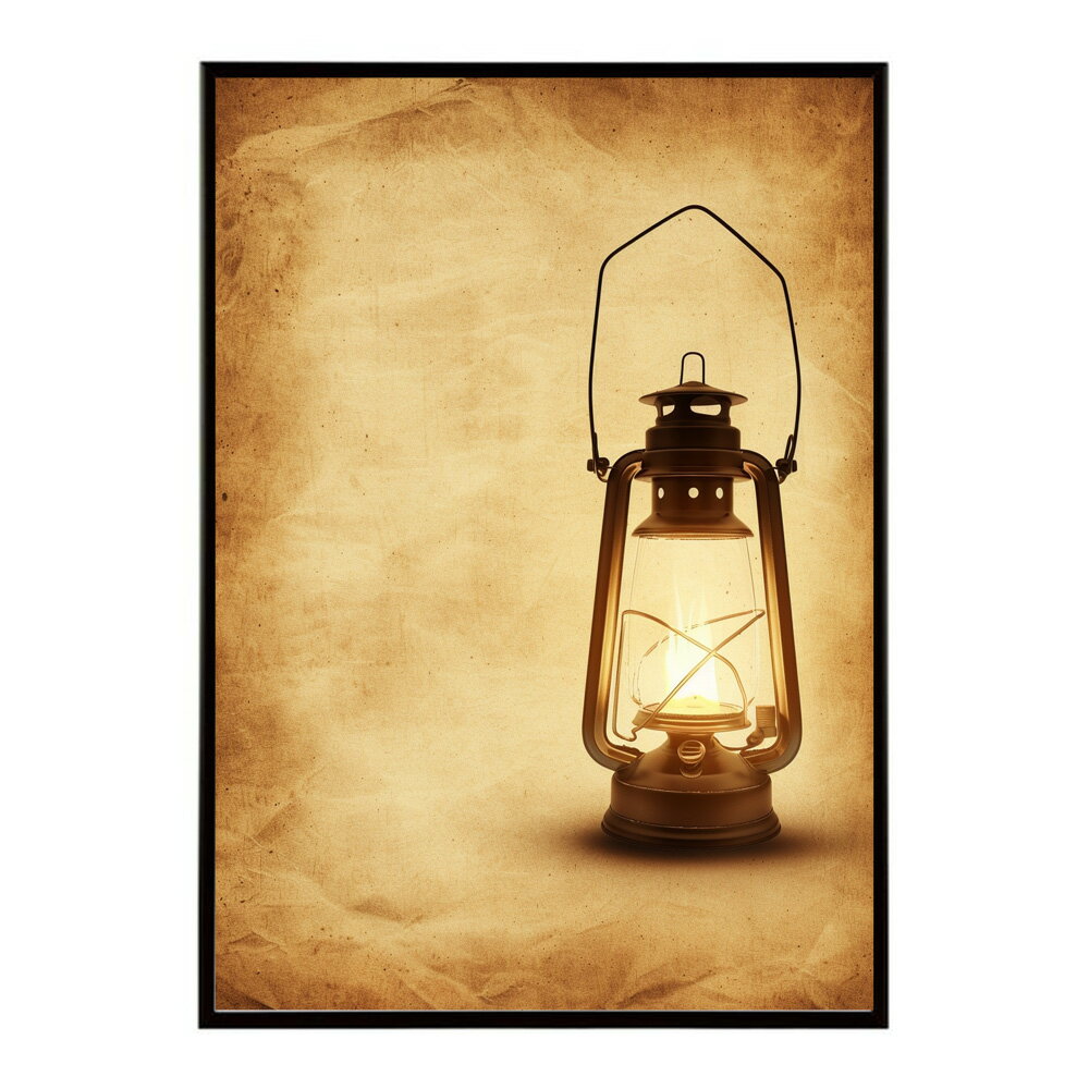 ランタン キャンプ 明かり ランプ グランピング レトロ ビンテージ ポスター 用紙とサイズが選べる 用紙とサイズが選べる インテリア おしゃれ プリントポスター フォト イラスト お洒落 特大 大きい【lm-poster-4045】