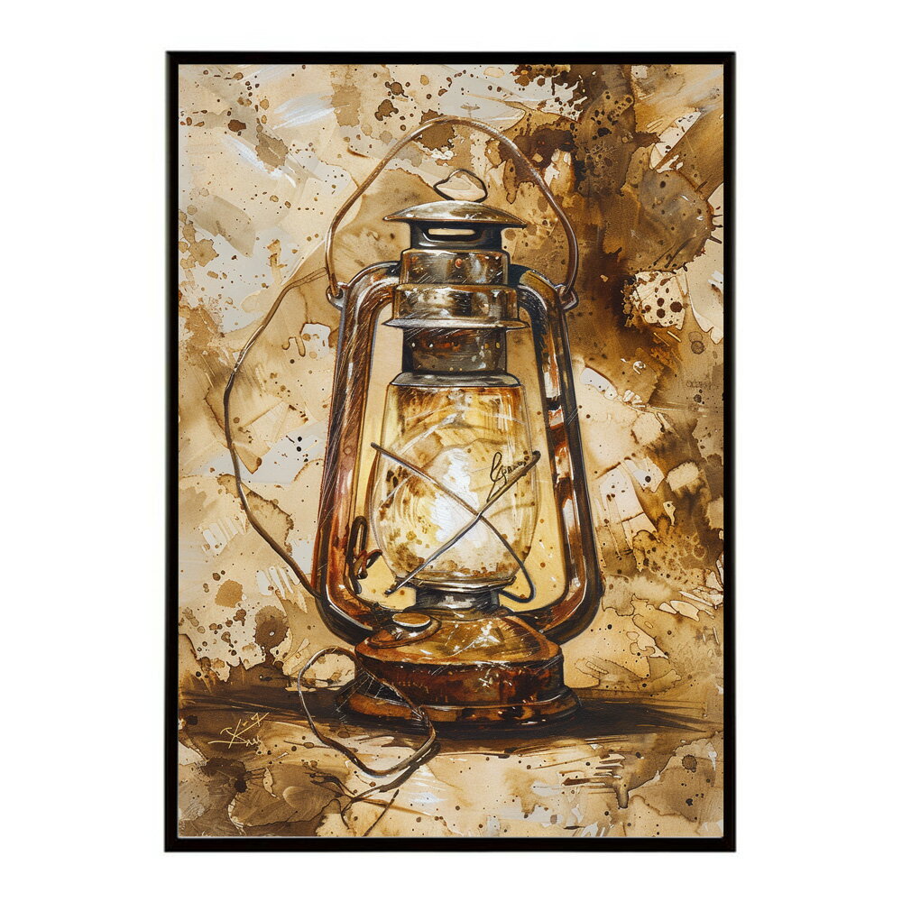 ランタン キャンプ 明かり ランプ グランピング レトロ ビンテージ ポスター 用紙とサイズが選べる 用紙とサイズが選べる インテリア おしゃれ プリントポスター フォト イラスト お洒落 特大 大きい【lm-poster-4046】