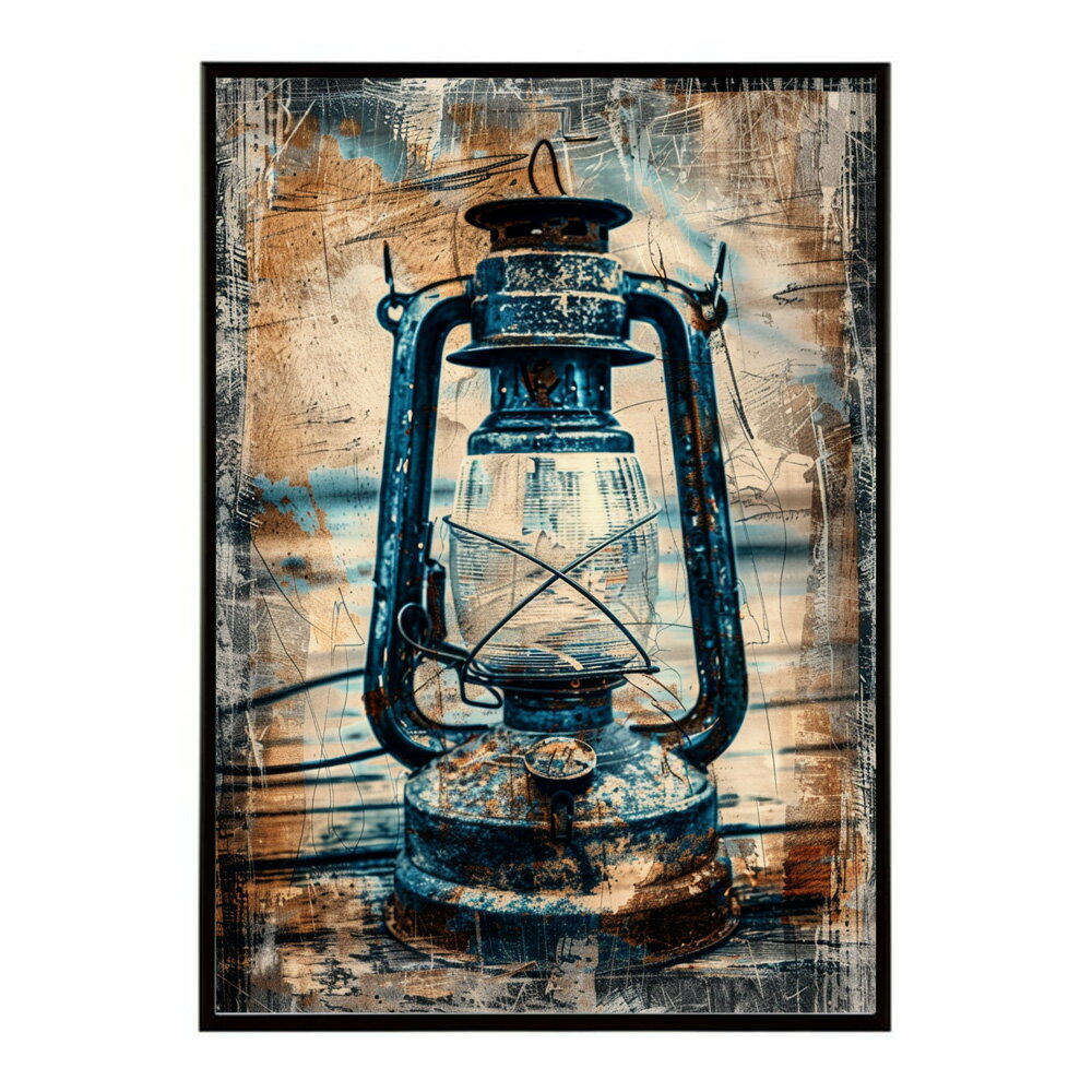 ランタン キャンプ 明かり ランプ グランピング レトロ ビンテージ ポスター 用紙とサイズが選べる 用紙とサイズが選べる インテリア おしゃれ プリントポスター フォト イラスト お洒落 特大 大きい【lm-poster-4050】