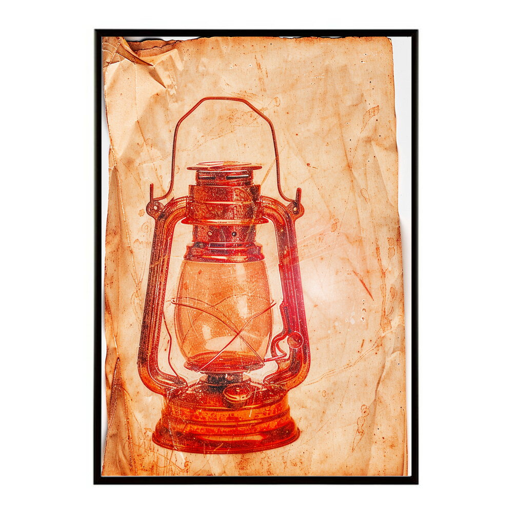 ランタン キャンプ 明かり ランプ グランピング レトロ ビンテージ ポスター 用紙とサイズが選べる 用紙とサイズが選べる インテリア おしゃれ プリントポスター フォト イラスト お洒落 特大 大きい【lm-poster-4052】