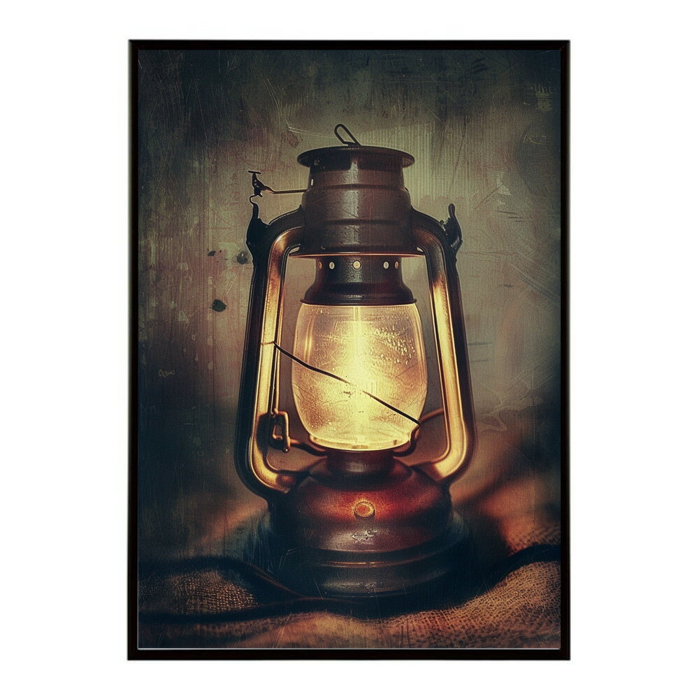 ランタン キャンプ 明かり ランプ グランピング レトロ ビンテージ ポスター 用紙とサイズが選べる 用紙とサイズが選べる インテリア おしゃれ プリントポスター フォト イラスト お洒落 特大 大きい【lm-poster-4069】