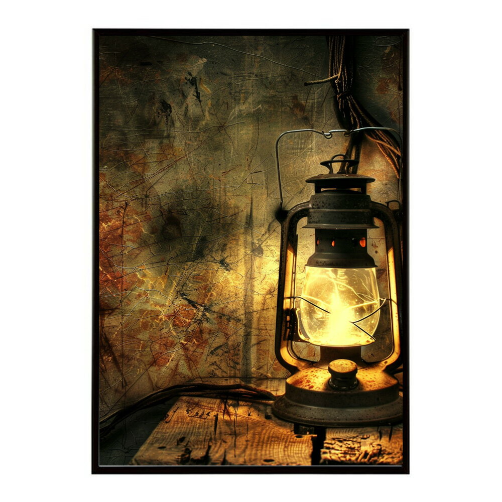 ランタン キャンプ 明かり ランプ グランピング レトロ ビンテージ ポスター 用紙とサイズが選べる 用紙とサイズが選べる インテリア おしゃれ プリントポスター フォト イラスト お洒落 特大 大きい【lm-poster-4070】