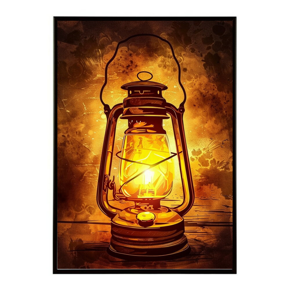 ランタン キャンプ 明かり ランプ グランピング レトロ ビンテージ ポスター 用紙とサイズが選べる 用紙とサイズが選べる インテリア おしゃれ プリントポスター フォト イラスト お洒落 特大 大きい【lm-poster-4072】