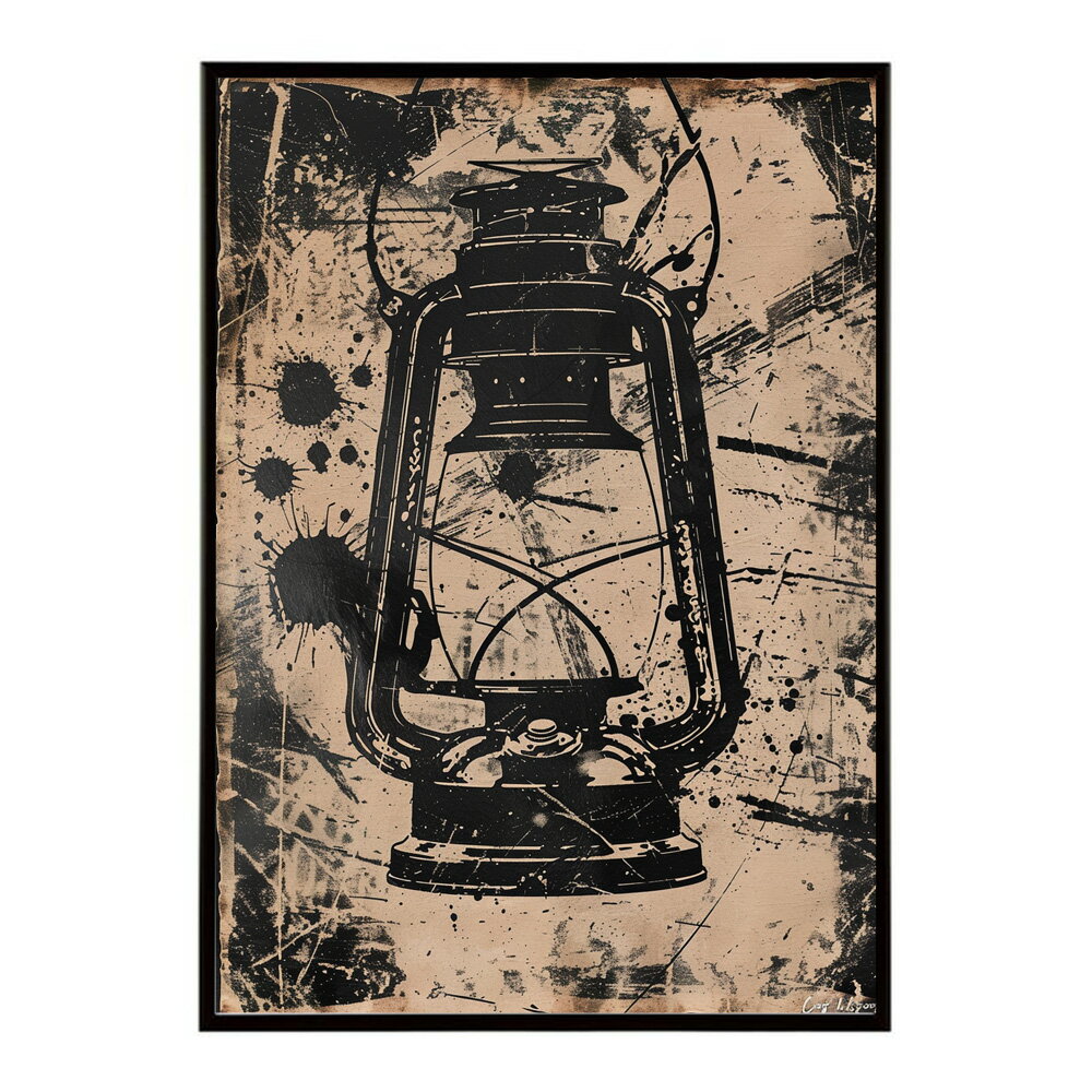 ランタン キャンプ 明かり ランプ グランピング レトロ ビンテージ ポスター 用紙とサイズが選べる 用紙とサイズが選べる インテリア おしゃれ プリントポスター フォト イラスト お洒落 特大 大きい【lm-poster-4075】