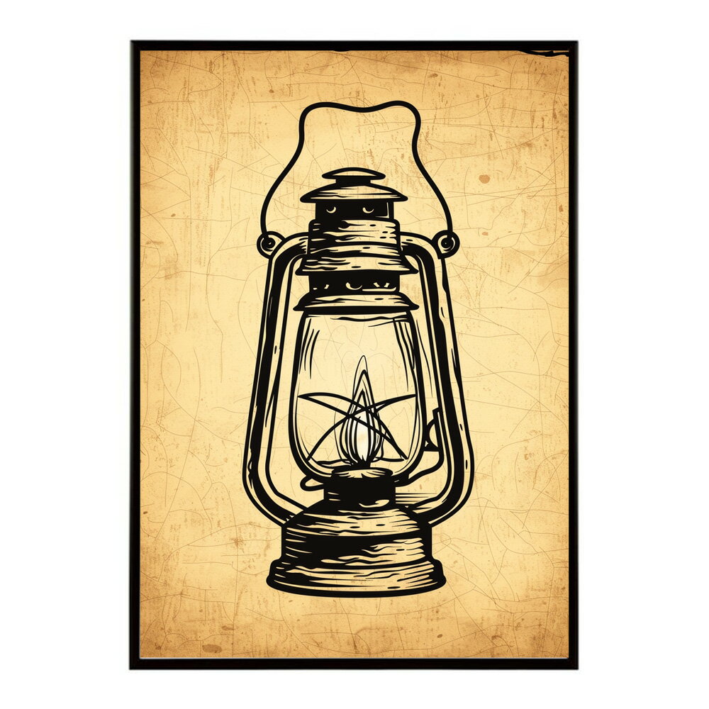 ランタン キャンプ 明かり ランプ グランピング レトロ ビンテージ ポスター 用紙とサイズが選べる 用紙とサイズが選べる インテリア おしゃれ プリントポスター フォト イラスト お洒落 特大 大きい【lm-poster-4086】