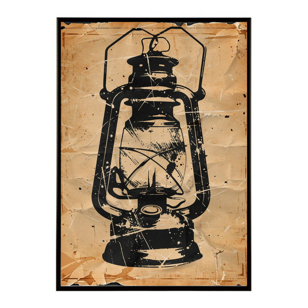 ランタン キャンプ 明かり ランプ グランピング レトロ ビンテージ ポスター 用紙とサイズが選べる 用紙とサイズが選べる インテリア おしゃれ プリントポスター フォト イラスト お洒落 特大 大きい【lm-poster-4097】