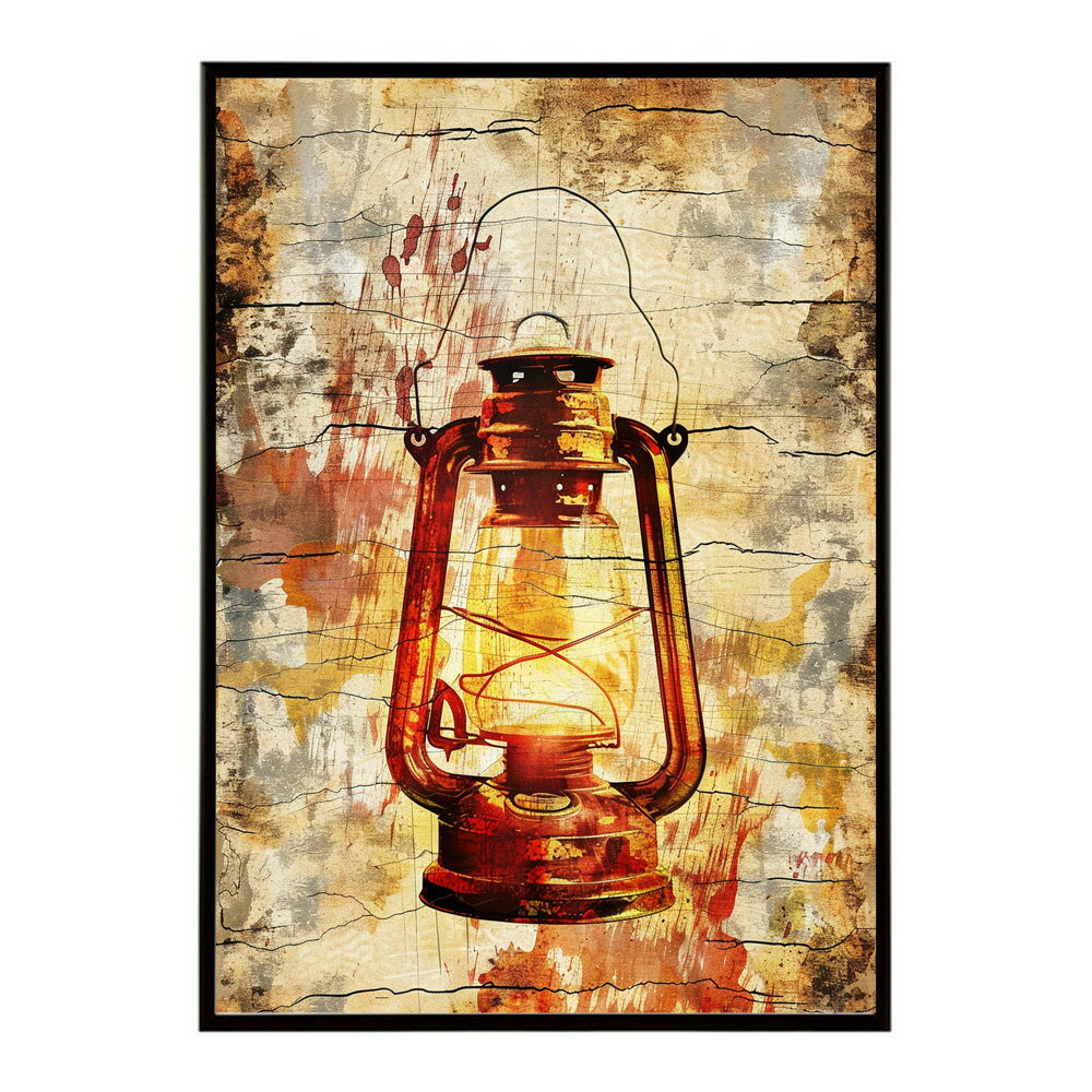 ランタン キャンプ 明かり ランプ グランピング レトロ ビンテージ ポスター 用紙とサイズが選べる 用紙とサイズが選べる インテリア おしゃれ プリントポスター フォト イラスト お洒落 特大 大きい【lm-poster-4103】