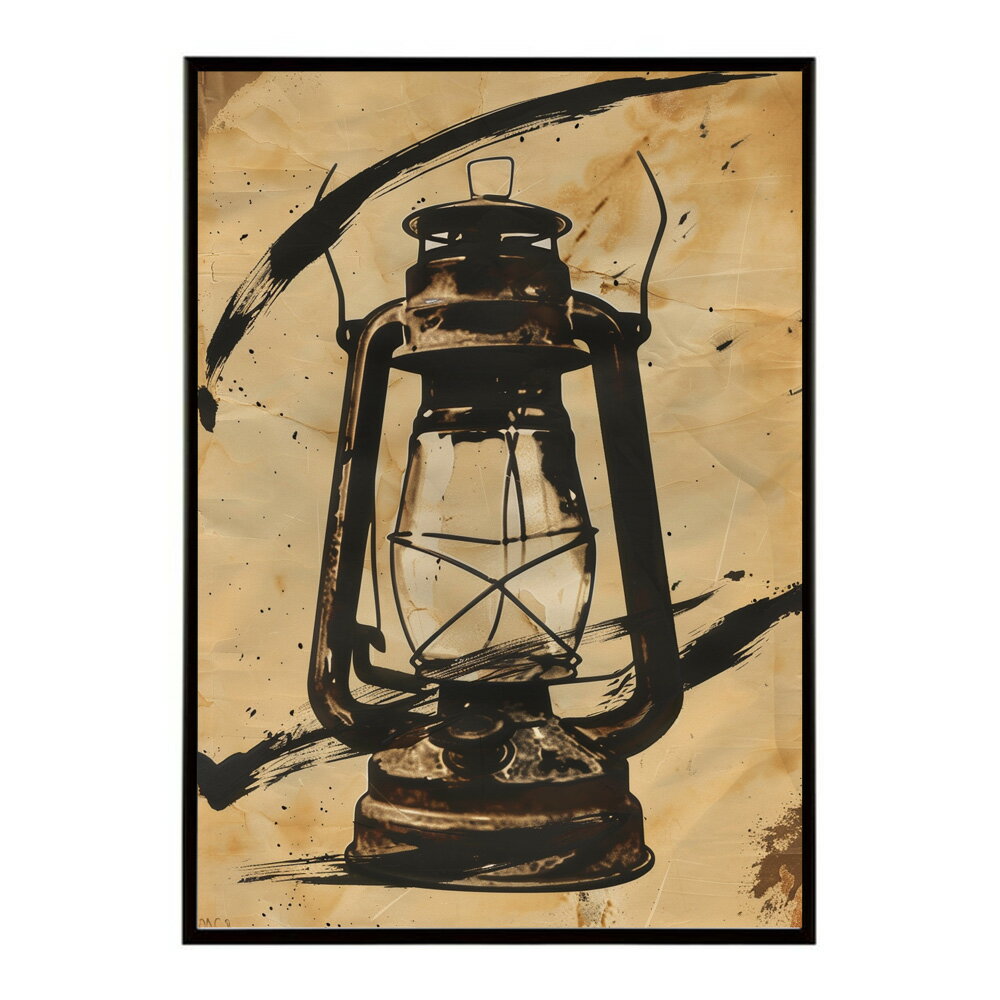 ランタン キャンプ 明かり ランプ グランピング レトロ ビンテージ ポスター 用紙とサイズが選べる 用紙とサイズが選べる インテリア おしゃれ プリントポスター フォト イラスト お洒落 特大 大きい【lm-poster-4106】