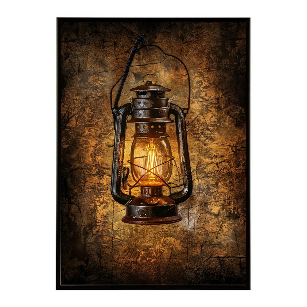 ランタン キャンプ 明かり ランプ グランピング レトロ ビンテージ ポスター 用紙とサイズが選べる 用紙とサイズが選べる インテリア おしゃれ プリントポスター フォト イラスト お洒落 特大 大きい【lm-poster-4110】