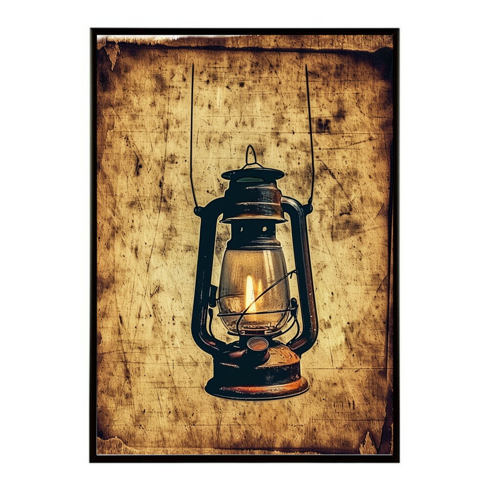 ランタン キャンプ 明かり ランプ グランピング レトロ ビンテージ ポスター 用紙とサイズが選べる 用紙とサイズが選べる インテリア おしゃれ プリントポスター フォト イラスト お洒落 特大 大きい【lm-poster-4112】