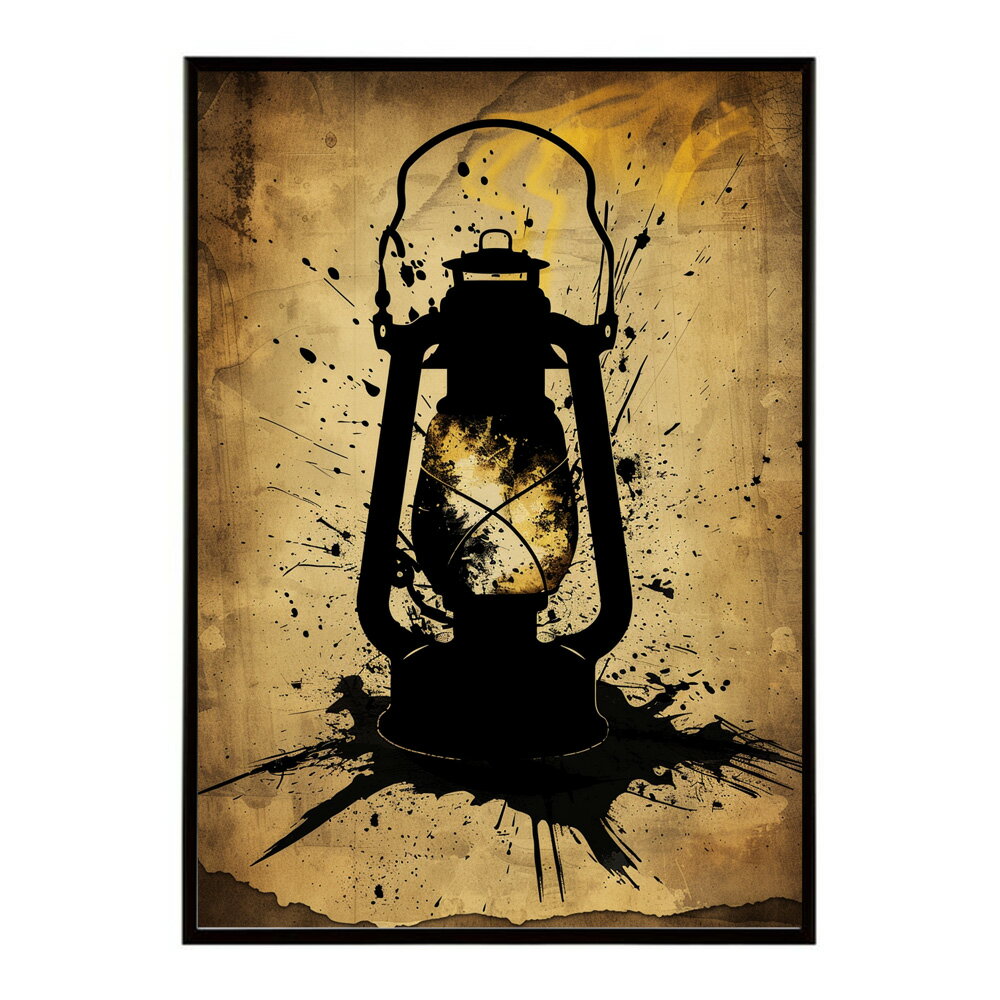 ランタン キャンプ 明かり ランプ グランピング レトロ ビンテージ ポスター 用紙とサイズが選べる 用紙とサイズが選べる インテリア おしゃれ プリントポスター フォト イラスト お洒落 特大 大きい【lm-poster-4113】