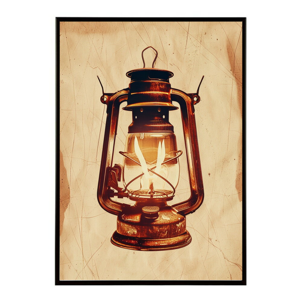 ランタン キャンプ 明かり ランプ グランピング レトロ ビンテージ ポスター 用紙とサイズが選べる 用紙とサイズが選べる インテリア おしゃれ プリントポスター フォト イラスト お洒落 特大 大きい【lm-poster-4128】