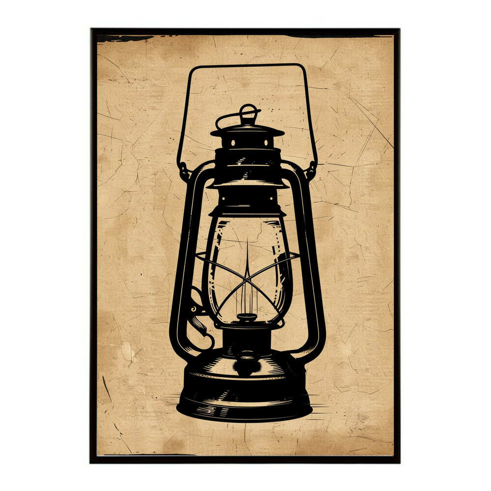 ランタン キャンプ 明かり ランプ グランピング レトロ ビンテージ ポスター 用紙とサイズが選べる 用紙とサイズが選べる インテリア おしゃれ プリントポスター フォト イラスト お洒落 特大 大きい【lm-poster-4130】