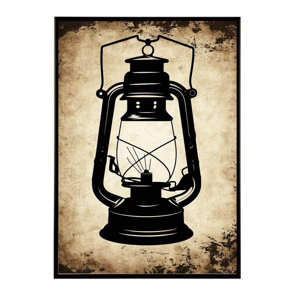 ランタン キャンプ 明かり ランプ グランピング レトロ ビンテージ ポスター 用紙とサイズが選べる 用紙とサイズが選べる インテリア おしゃれ プリントポスター フォト イラスト お洒落 特大 大きい【lm-poster-4139】