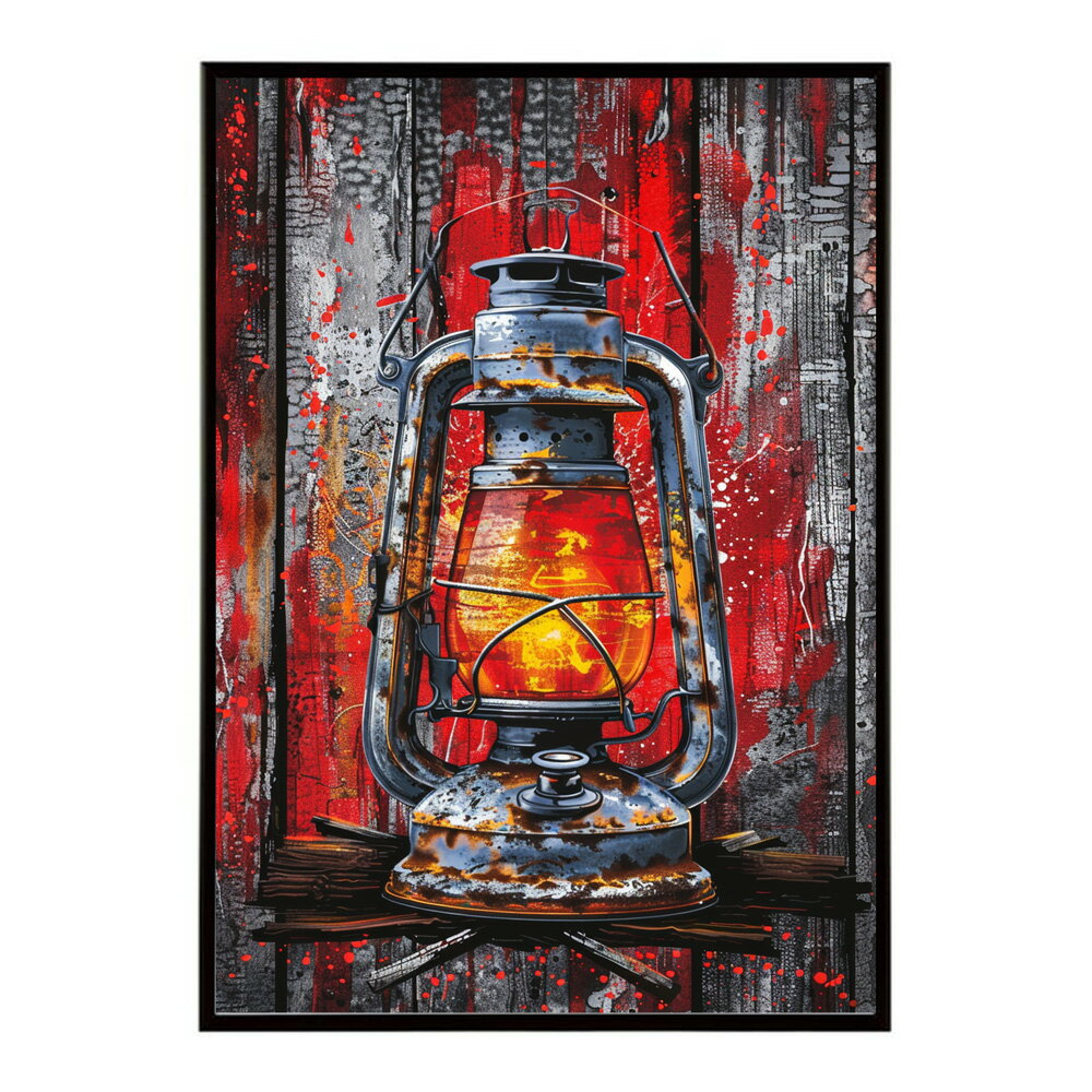 ランタン キャンプ 明かり ランプ グランピング レトロ ビンテージ ポスター 用紙とサイズが選べる 用紙とサイズが選べる インテリア おしゃれ プリントポスター フォト イラスト お洒落 特大 大きい【lm-poster-4146】