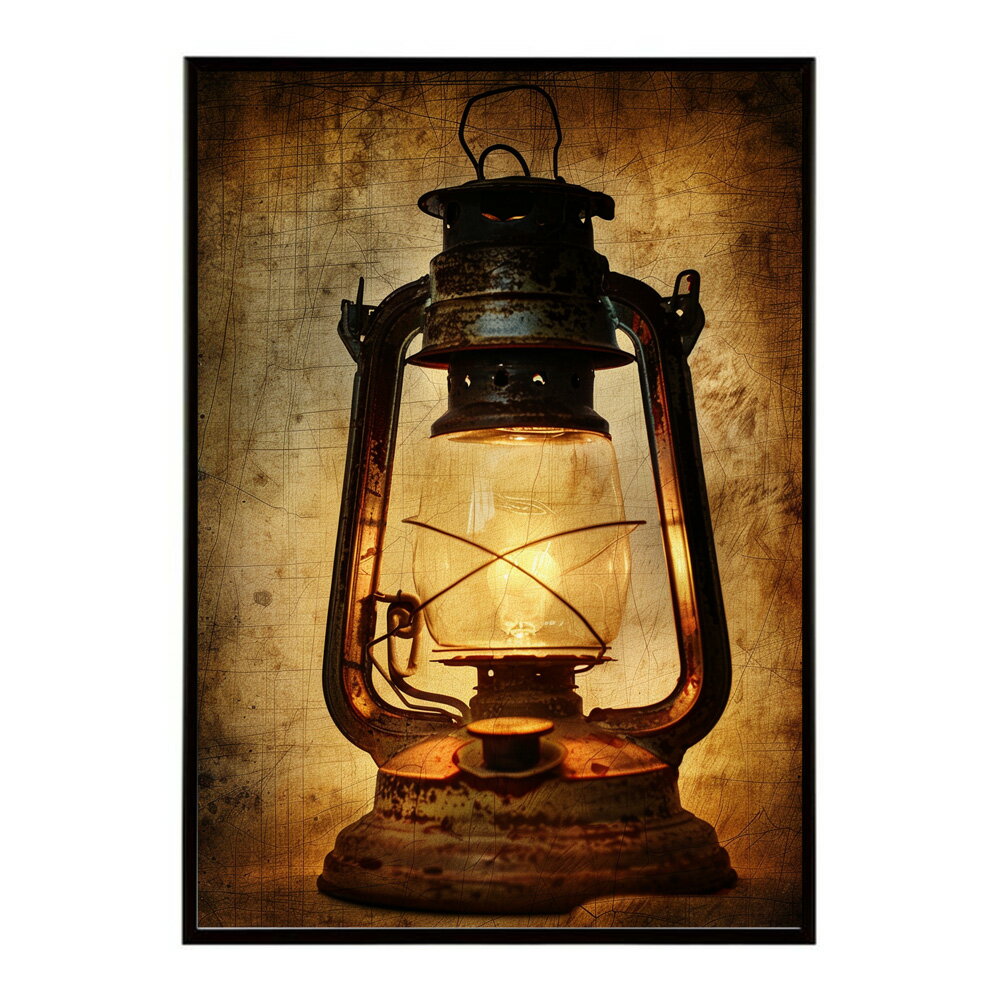 ランタン キャンプ 明かり ランプ グランピング レトロ ビンテージ ポスター 用紙とサイズが選べる 用紙とサイズが選べる インテリア おしゃれ プリントポスター フォト イラスト お洒落 特大 大きい【lm-poster-4147】
