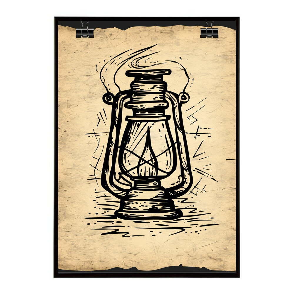 ランタン キャンプ 明かり ランプ グランピング レトロ ビンテージ ポスター 用紙とサイズが選べる 用紙とサイズが選べる インテリア おしゃれ プリントポスター フォト イラスト お洒落 特大 大きい【lm-poster-4149】